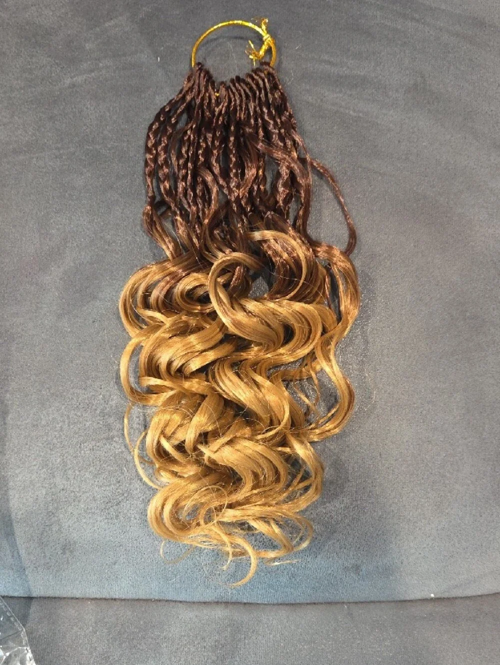 8 Pack Gogo Curl Crochet Hair 10 inch Short Curly 33/27 Brown Honey Blonde Ombre